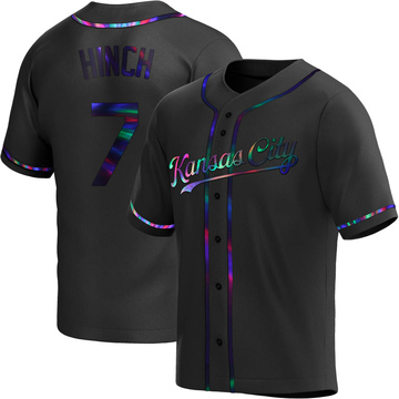 Replica A.j. Hinch Youth Kansas City Royals Black Holographic Alternate Jersey