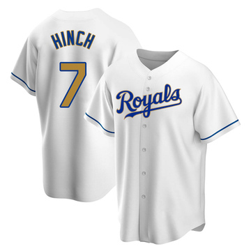 Replica A.j. Hinch Youth Kansas City Royals Gold White Home Jersey